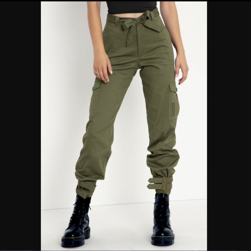 Blackmilk Olive Cargo Pants